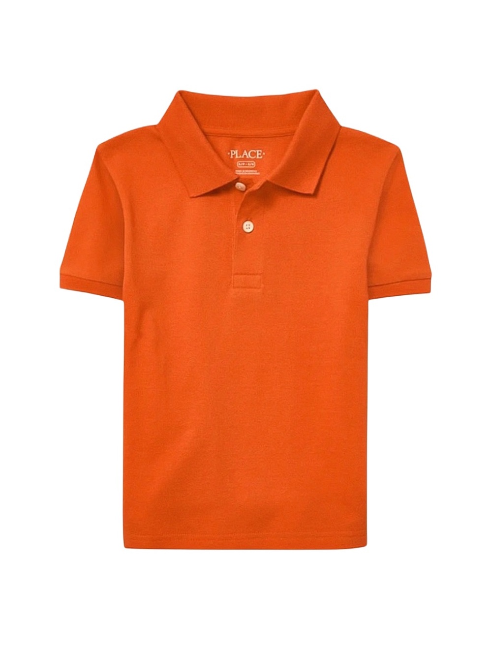CHILDREN'S PLACE Boy's Orange Short Sleeve Polo XL 14 New